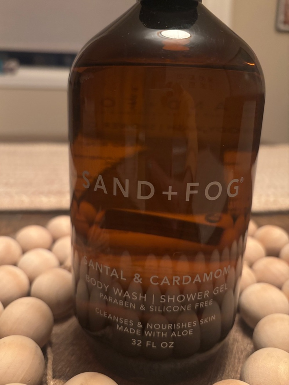 Sand + Fog - Santal & Cardamom Body Wash - Amber with Aloe
